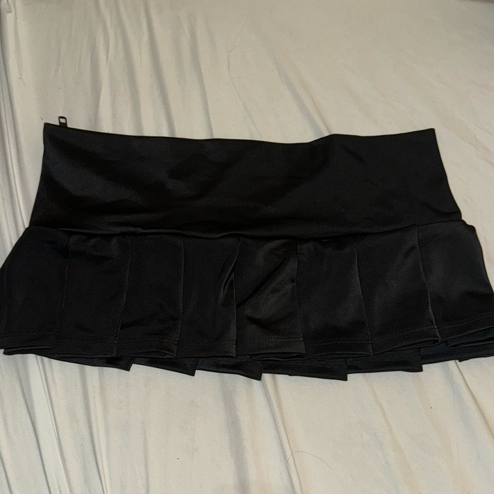 Micro black skirt